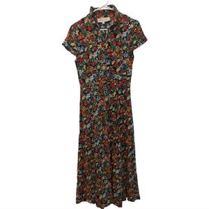 Philosophy Floral Button Down Maxi Dress Size 2 boho